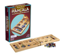 Load image into Gallery viewer, Pressman Mancala - Real Wood Folding Set + Multicolor Stones Brain Blacksmith
