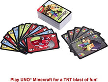 Load image into Gallery viewer, Mattel Games UNO Minecraft Card Game Brain Blacksmith
