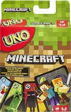 Load image into Gallery viewer, Mattel Games UNO Minecraft Card Game Brain Blacksmith
