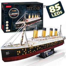 Load image into Gallery viewer, Cubicfun 3D LED Titanic Toys Model 266Pcs Brain Blacksmith
