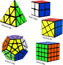 Load image into Gallery viewer, Speed Cube Set of 5! (3.5-6.5 Difficulty) Brain Blacksmith
