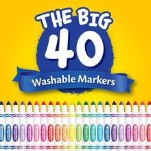 Load image into Gallery viewer, Crayola Ultra Clean Washable Markers (40 Colours!) Brain Blacksmith
