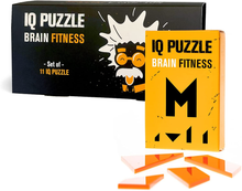 Load image into Gallery viewer, Geek Toys IQ Puzzle Brain Fitness Games Brain Teaser Puzzles for Adults and Kid Puzzle Mind Puzzles Brain Games Kids Road Trip Essentials Travel Games Multiple Brain Puzzles in a Box - Set of 11. Brain Blacksmith
