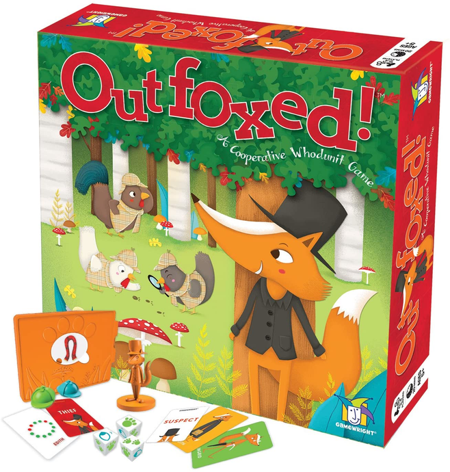 Gamewright Outfoxed!  Whodunit Board Game for Kids Brain Blacksmith