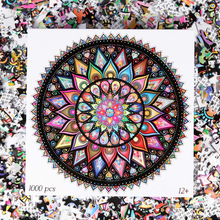 Load image into Gallery viewer, Bgraamiens Puzzle-Geometric Colorful Mandala-1000 Pieces (5.5 Difficulty) Brain Blacksmith
