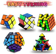 Load image into Gallery viewer, Speed Cube Set of 5! (3.5-6.5 Difficulty) Brain Blacksmith
