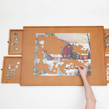 Load image into Gallery viewer, Original Jumbo 1500 Pc Wooden Puzzle - Four Sliding Drawers Brain Blacksmith
