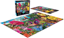 Load image into Gallery viewer, Hummingbird Garden - 1000 Piece Jigsaw Puzzle (6.5 Difficulty) Brain Blacksmith
