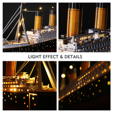 Load image into Gallery viewer, Cubicfun 3D LED Titanic Toys Model 266Pcs Brain Blacksmith
