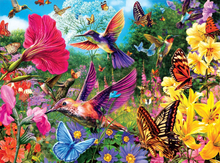 Load image into Gallery viewer, Hummingbird Garden - 1000 Piece Jigsaw Puzzle (6.5 Difficulty) Brain Blacksmith
