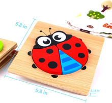 Load image into Gallery viewer, SKYFIELD Wooden Animal Puzzles for Toddlers 4 pcs (1.0 Difficulty) Brain Blacksmith
