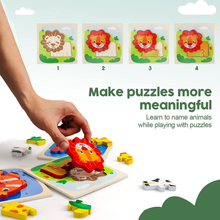 Load image into Gallery viewer, TOY Life 12 Pack Wooden Puzzles for Toddlers Brain Blacksmith
