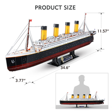 Load image into Gallery viewer, Cubicfun 3D LED Titanic Toys Model 266Pcs Brain Blacksmith
