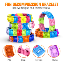 Load image into Gallery viewer, 8Pcs Fidget Toy Bracelet - Push Pop Bubble Brain Blacksmith
