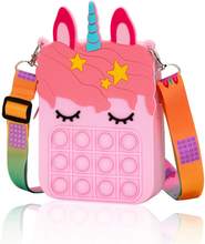 Load image into Gallery viewer, Pink Bag Unicorn Pop Purse Brain Blacksmith
