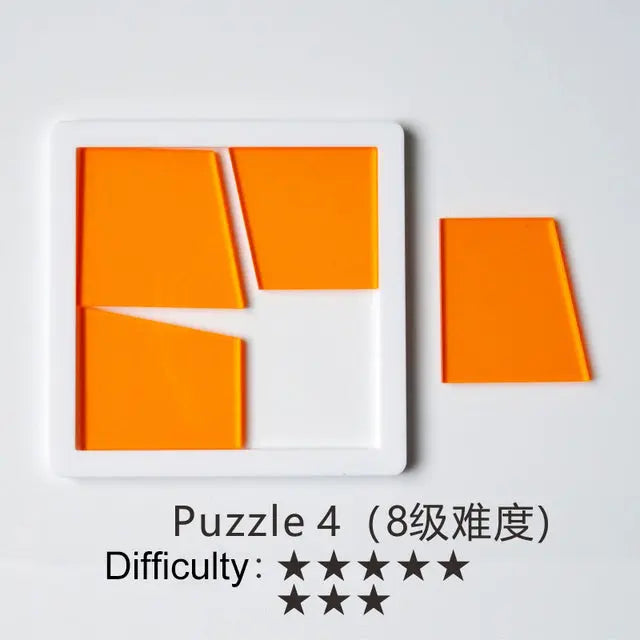 Impossible Fit Geometric Puzzles (5.5-8.5 Difficulty) Brain Blacksmith