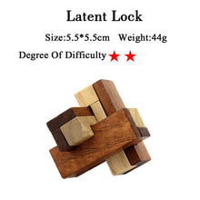 Load image into Gallery viewer, Kong Ming Wooden Puzzle Locks (3.0-5.0 Difficulty) Brain Blacksmith
