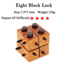 Load image into Gallery viewer, Kong Ming Wooden Puzzle Locks (3.0-5.0 Difficulty) Brain Blacksmith
