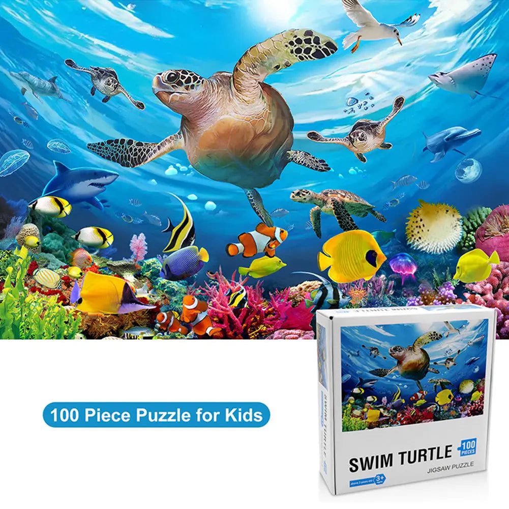 NEW 100 Pieces Underwater World Puzzle (3.0 Difficulty) Brain Blacksmith